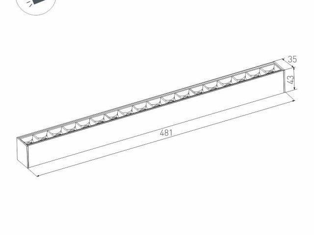 Светильник MAG-LASER-45-L480-18W Warm3000 (BK, 15 deg, 24V) (Arlight, IP20 Металл, 5 лет) фото:15