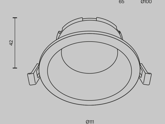 Встраиваемый светильник Technical DL126-GX53-B фото:1