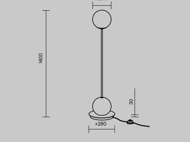 Напольный светильник (торшер) Maytoni MOD427FL-L20B3K фото:9