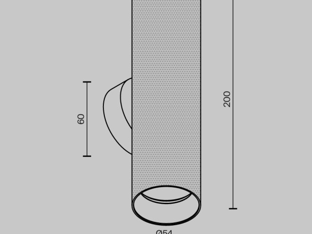 Настенный светильник (бра) Technical C080WL-02-GU10-MG фото:1