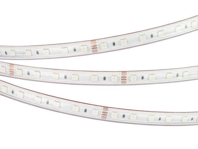 Лента герметичная RTW-PS-B60-12mm 24V RGB (14.4 W/m, IP67, 5060, 50m) (Arlight, 14.4 Вт/м, IP67) фото:5