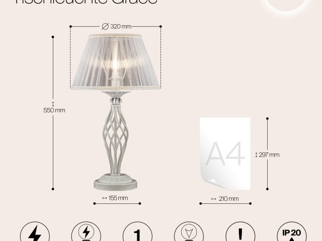 Настольный светильник Maytoni ARM247-00-G фото:8