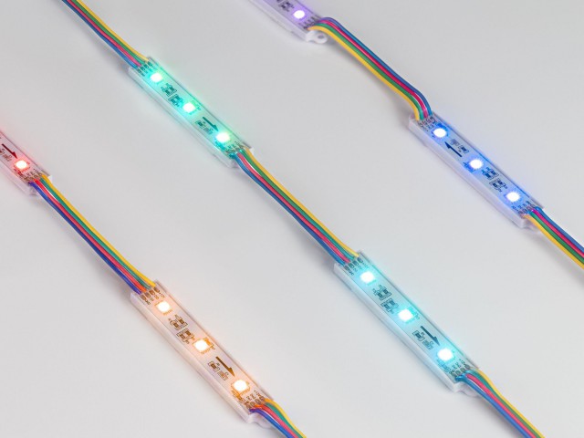 Модуль управляемый SPI-B3 12V RGB-RAM (0.6W, IP66, 120 deg) (Arlight, Пластик, 3 года) фото:1