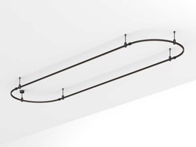 Основание ART-APRIORI-OVAL-ROD-200-4000x1000 (BK) (Arlight, IP20 Металл, 3 года) фото:3