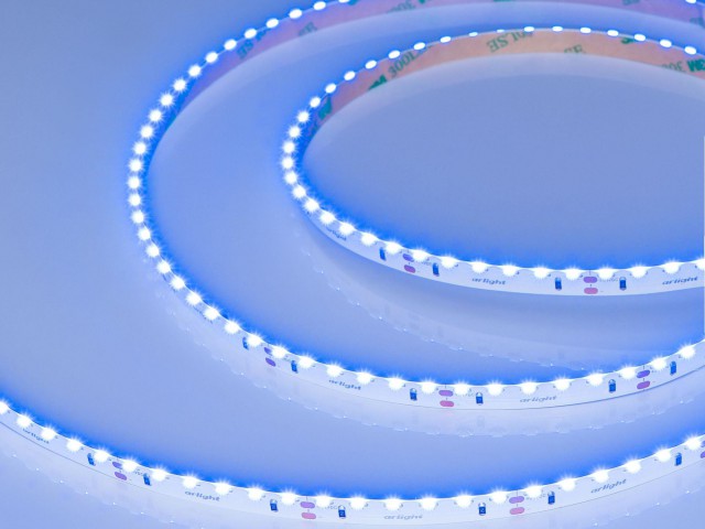 Лента RS-S120-8mm 24V Blue (9.6 W/m, IP20, 3014, 5m) (Arlight, боковое свечение) фото:11