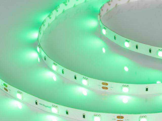 Лента RT 2-5000 12V Green (5060, 150 LED, LUX) (Arlight, 7.2 Вт/м, IP20) фото:3
