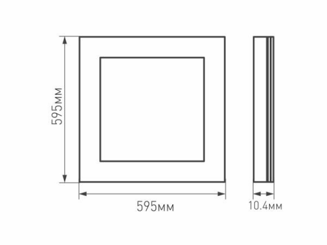Панель IM-S600x600-40W Day4000 (WH, 120 deg, 230V) (Arlight, IP40 Металл, 3 года) фото:15