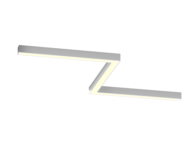 Светильник ЗигЗаг S50 (RAL9003/3x650mm-90/LT70 — 3K/41W) фото:1