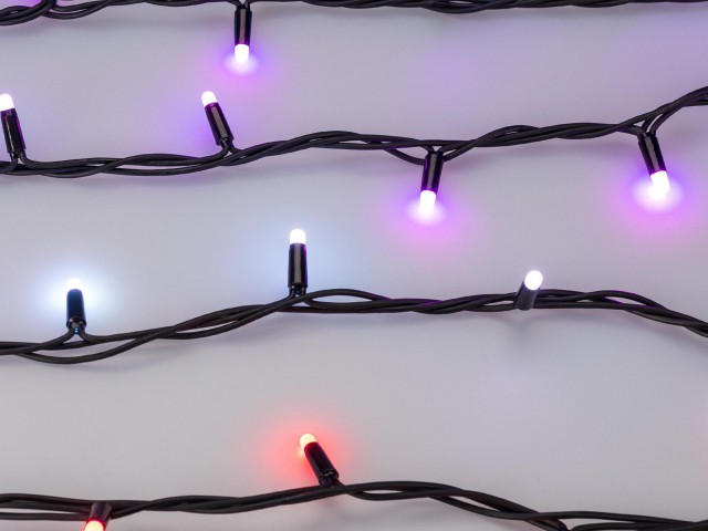 Светодиодная гирлянда ARD-STRING-PRO-10000-BLACK-100LED-MILK-LIVE RGB-DMX (24V, 10W) (Ardecoled, IP65) фото:6