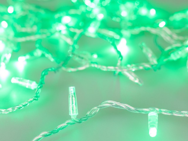 Светодиодная гирлянда ARD-STRING-CLASSIC-1000-CLEAR-100LED-PULSE Green (230V, 7W) (Ardecoled, IP65) фото:4