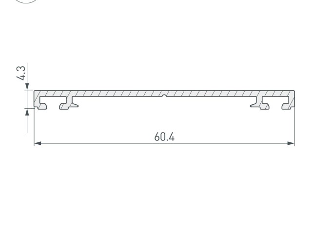 Профиль-держатель PHS-3X-BASE-H4.3-2000 ANOD (Arlight, Алюминий) фото:12
