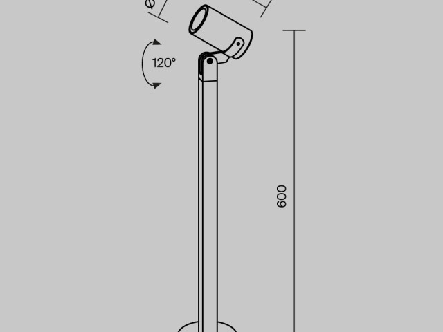 Ландшафтный светильник Outdoor O025FL-01B1 фото:18