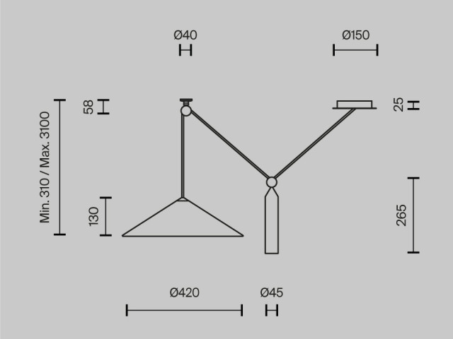 Подвесной светильник Technical P080PL-01B фото:8