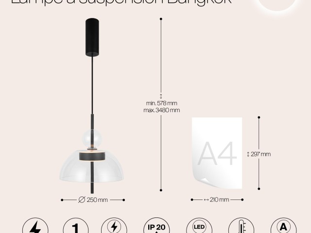 Подвесной светильник Maytoni MOD185PL-L6B3K1 фото:10