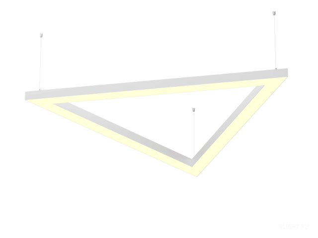 Светильник Треугольник S50 (RAL9003/3x811/LT70 — 3K/52W) фото:1