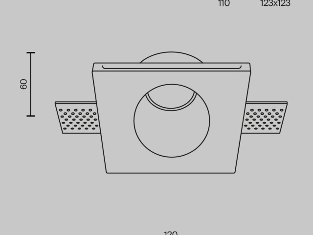 Встраиваемый светильник Technical DL001-1-01-W фото:1