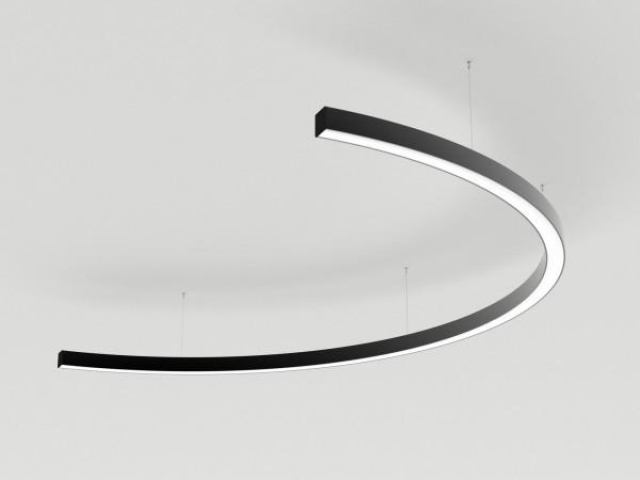 Светильник SP-LINE-HANG-ARC-C3535-D1500-61W Warm3000 (BLACK, 230V) (Arlight, Металл) фото:1