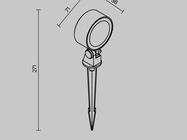 Ландшафтный светильник Outdoor O495FL-L10B3K фото:1