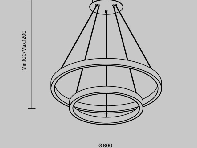 Подвесной светильник Maytoni MOD058PL-L55BSK фото:1