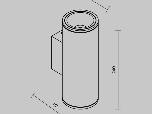 Уличный настенный светильник Outdoor O303WL-L24W3K фото:10