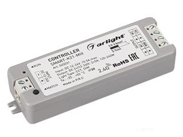 Контроллер SMART-K21-MIX (12-24V, 2x5A, 2.4G) (Arlight, IP20 Пластик, 5 лет) фото:3