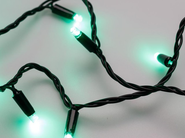 Светодиодная гирлянда ARD-STRING-CLASSIC-10000-BLACK-100LED-STD GREEN (230V, 7W) (Ardecoled, IP65) фото:4