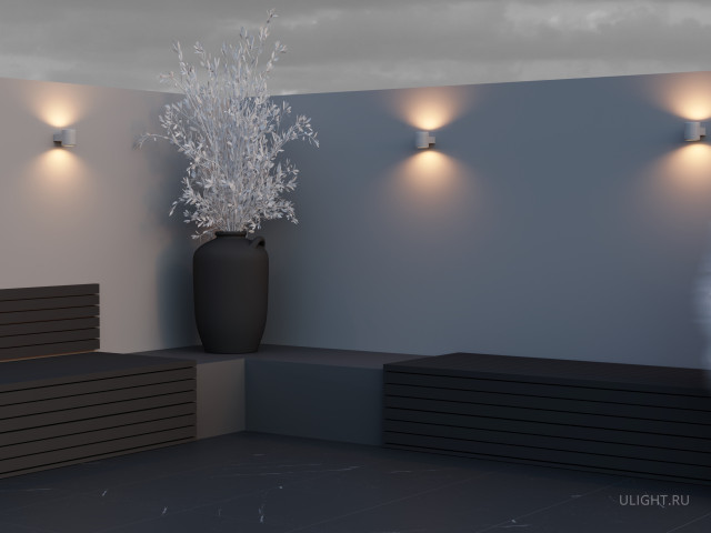 Уличный настенный светильник Outdoor O490WL-L6W3K фото:2