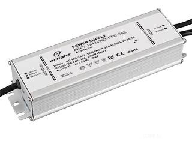 Блок питания ARPV-UH24240-PFC-55C (24V, 10.0A, 240W) (Arlight, IP67 Металл, 5 лет) фото:3