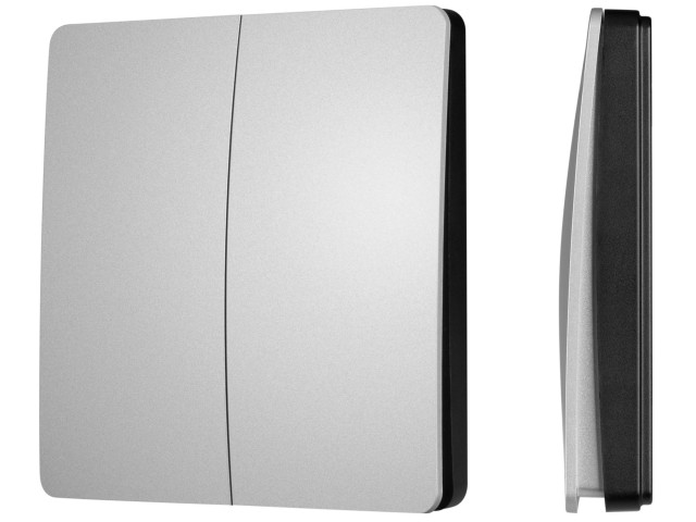 INTELLIGENT ARLIGHT Кнопочная панель KINETIC-801-22-2G-WP-SUF Silver (No battery, IP67, 433Mhz) (IARL, IP67 Пластик, 3 года) фото:1