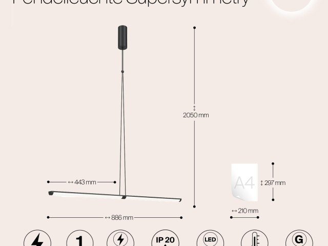 Подвесной светильник Maytoni P096PL-L11BK1 фото:8