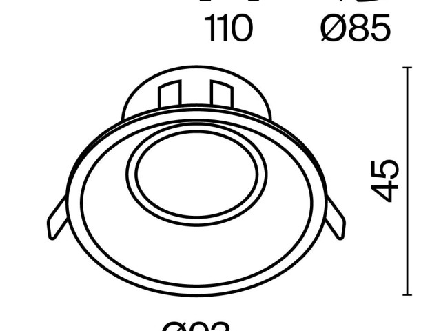 Встраиваемый светильник Technical DL028-2-01W фото:6