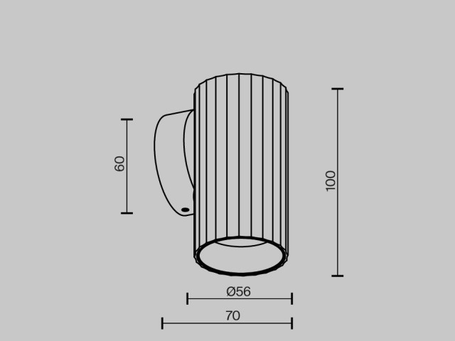 Настенный светильник (бра) Technical C106WL-01-GU10-W фото:9