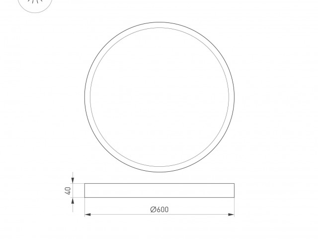 Светильник SP-BASIC-R600-48W Warm3000 (WH, 120 deg, 230V) (Arlight, IP40 Металл, 3 года) фото:2
