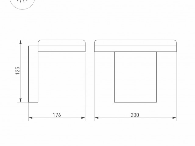 Светильник LGD-TENT-WALL-9W Warm3000 (GR, 110 deg, 230V) (Arlight, IP65 Металл, 3 года) фото:2
