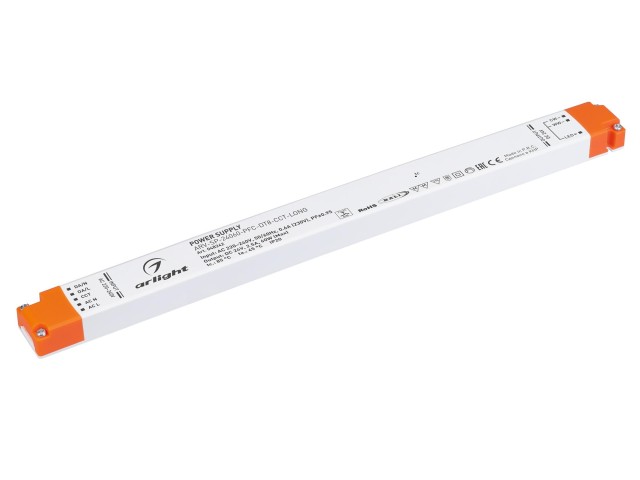 Блок питания ARV-SP-24060-PFC-DT8-CCT-LONG (24V, 2.5A, 60W) (Arlight, IP20 Пластик, 5 лет) фото:1