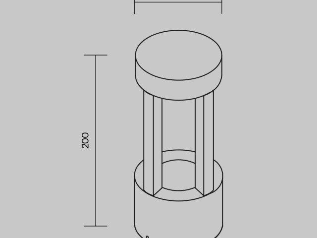 Настенный светильник (бра) Outdoor O458WL-L9GF3K фото:8