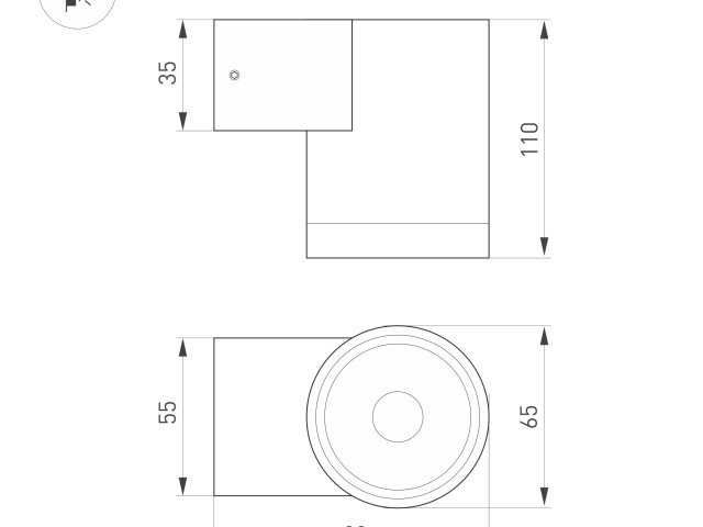 Светильник LGD-RAY-WALL-R65-12W Warm3000 (GR, 6 deg, 230V) (Arlight, IP65 Металл, 3 года) фото:3