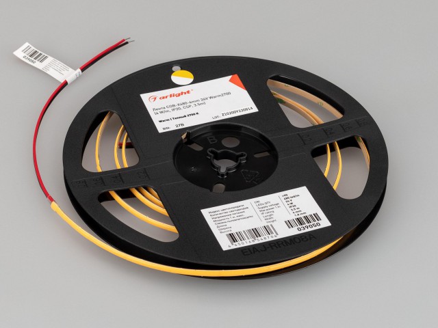Лента COB-X480-4mm 24V Warm2700 (4 W/m, IP20, CSP, 3.5m) (Arlight, -) фото:11