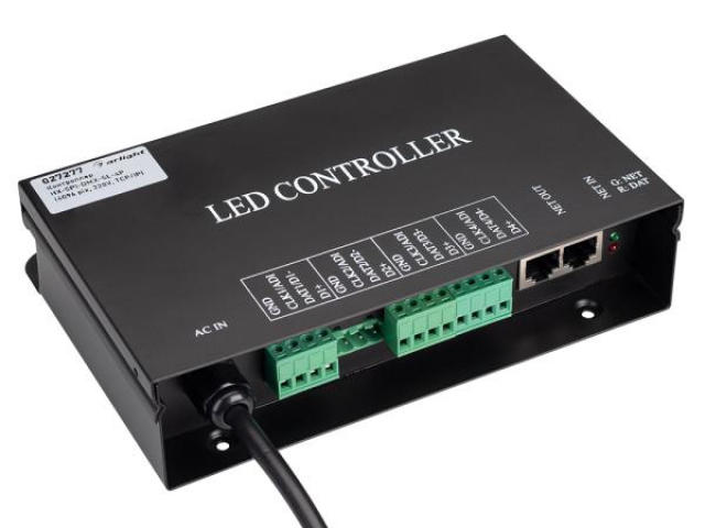 Контроллер HX-SPI-DMX-SL-4P (4096 pix, 220V, TCP/IP, add, ArtNet) (Arlight, IP20 Металл, 2 года) фото:4