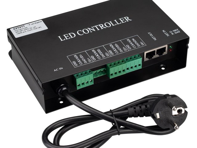 Контроллер HX-SPI-DMX-SL-4P (4096 pix, 220V, TCP/IP, add, ArtNet) (Arlight, IP20 Металл, 2 года) фото:8