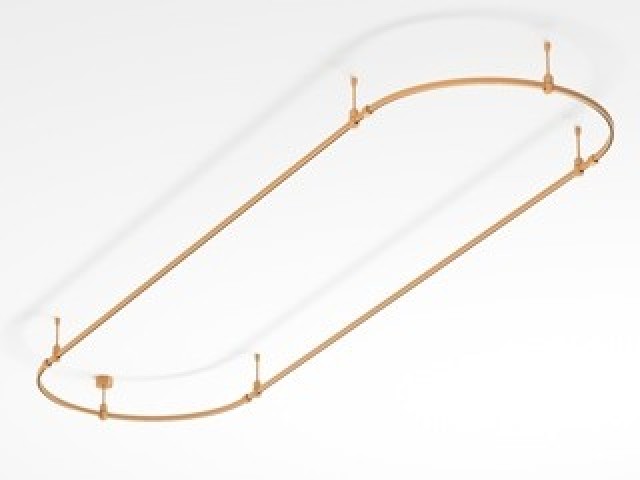 Основание ART-APRIORI-OVAL-ROD-200-3000x1000 (GD) (Arlight, IP20 Металл, 3 года) фото:3