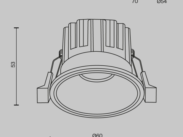 Встраиваемый светильник Technical DL058-7W3K-B фото:15