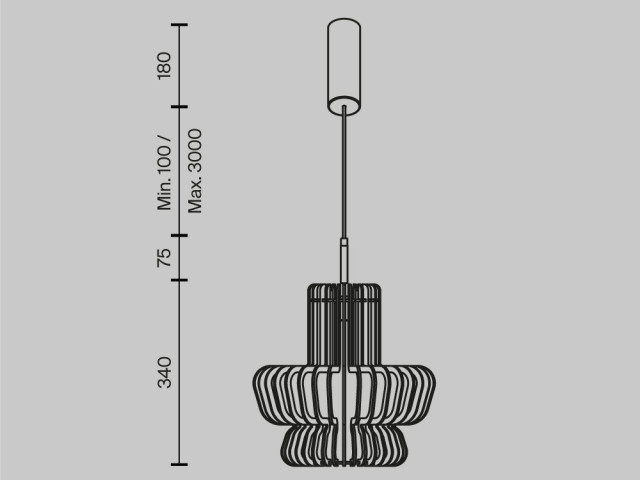 Подвесной светильник Maytoni MOD465PL-L12BK3 фото:4