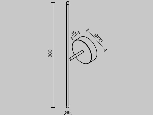 Настенный светильник (бра) Technical C084WL-L12BS2.7K фото:1
