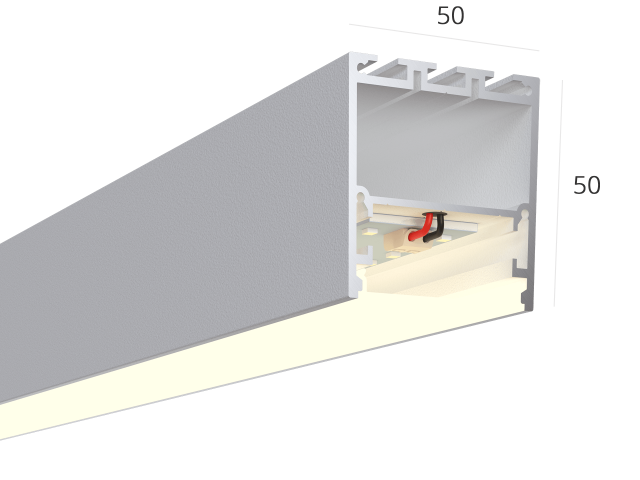 Линейный светильник LINE 5050 (RAL9003/1000mm/LT70 — 4K/20W) фото:2