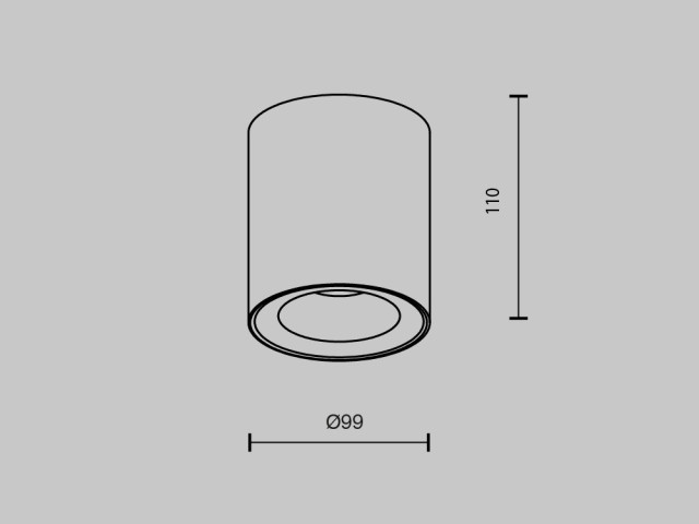 Потолочный светильник Technical C094-GU10-W фото:8