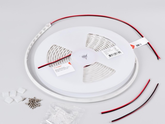 Лента герметичная MICROLED-PW-M288-10mm 24V Warm3000 (12 W/m, IP66, 2216, 5m) (Arlight, 5 лет) фото:1