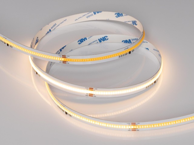 Лента SPI-COB-X378-12mm 24V Warm2700-PX63-BPT (7 W/m, IP20, 5m) (Arlight, бегущий огонь) фото:2