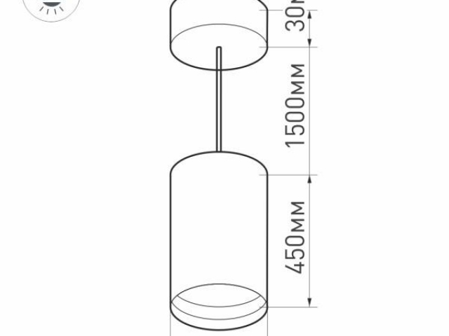 Корпус SP-POLO-HANG-LONG450-R65 (BK, 1-3, 200mA) (Arlight, IP20 Металл, 3 года) фото:20