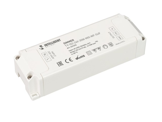 INTELLIGENT ARLIGHT Диммер TY-102-24V-30W-MIX-WF-SUF (230V, WIFI, 433MHz, 2x0.6A) (IARL, Пластик) фото:3